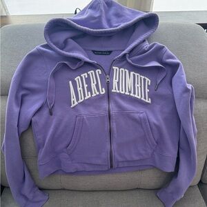 Abercrombie & Fitch Lavender Zip-Up Hoodie